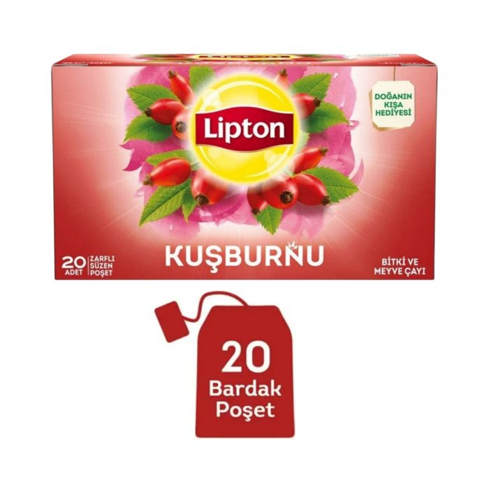 Lipton Kuşburnu Bardak Poşet Bitki Çayı 20'li » Kaytika