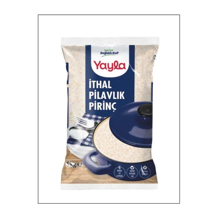 Yayla Uzun Tane İthal Pilavlık Pirinç 5 kg