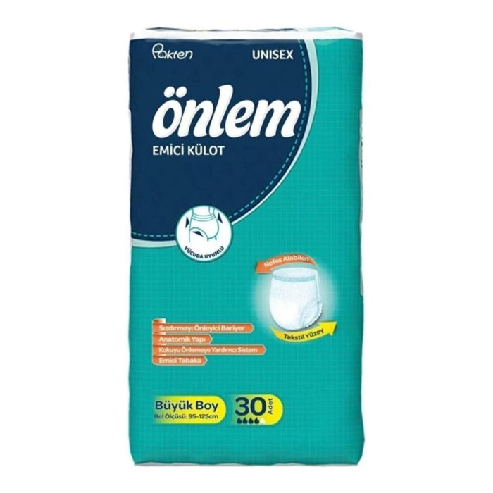 Önlem Emici Külot Büyük Boy L 30'lu Hasta Bezi