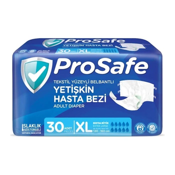 Prosafe Belbantlı Ekstra Büyük Boy XL 30'lu Hasta Bezi