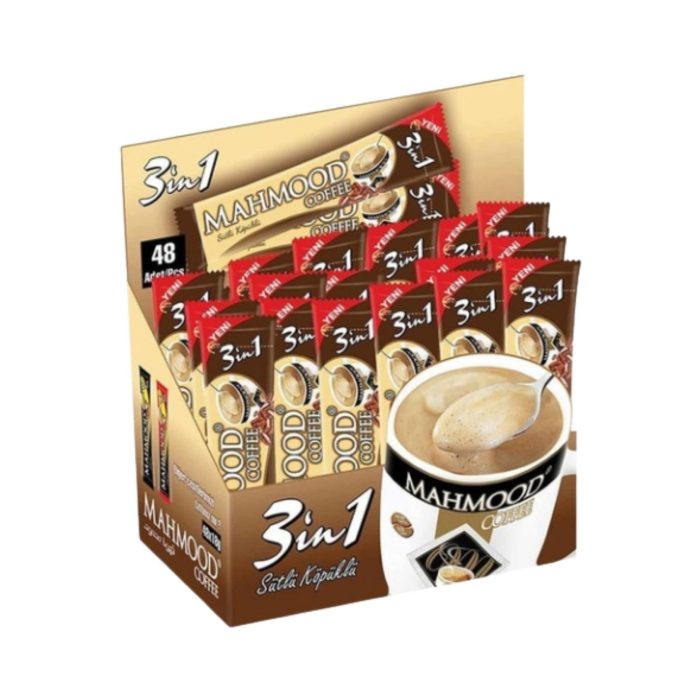 Mahmood Coffee 3'ü 1 Arada Sütlü Köpüklü 48'li Hazır Kahve