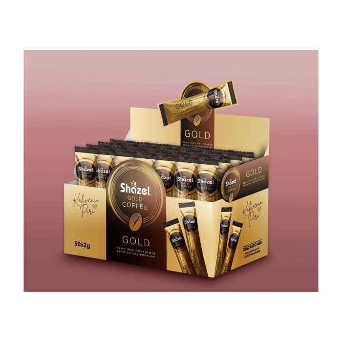 Shazel GOLD ÇÖZÜNEBİLİR KAHVE 2g x 50 ADET