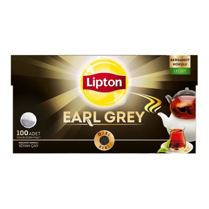 Lipton Earl Grey 3.2 gr 100'lü Bergamotlu Demlik Poşet Çay