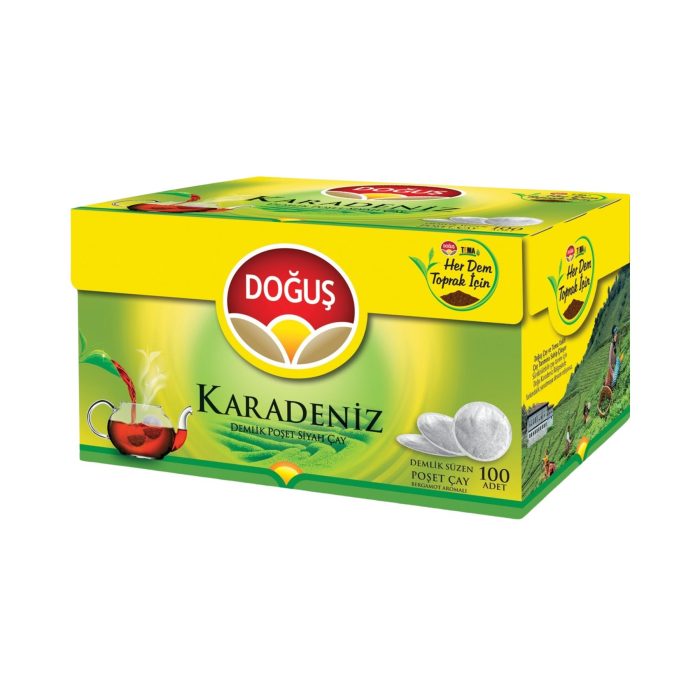 Doğuş Karadeniz 3.2 gr 100'lü Bergamotlu Demlik Poşet Çay